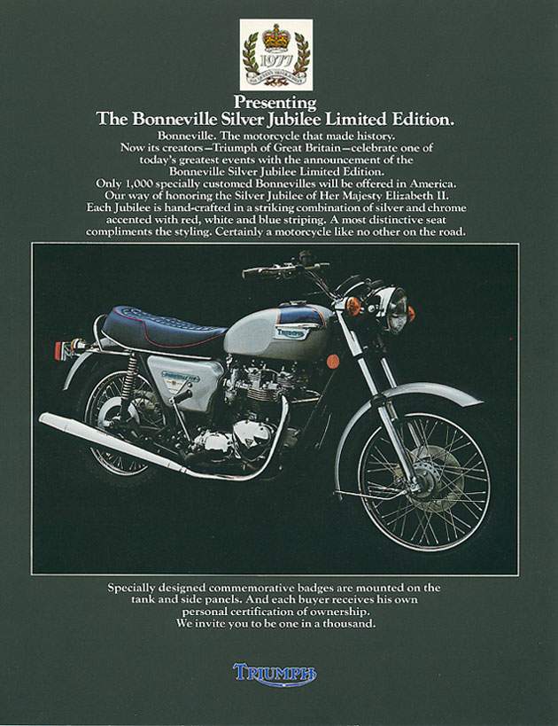 Triump[h Bonneville Silver Jubilee